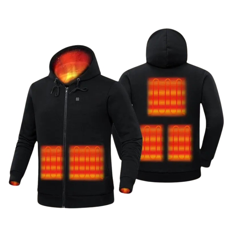 Heated Zip-Up Hoodie