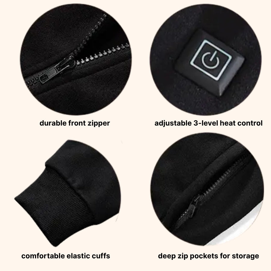 Heated Zip-Up Hoodie