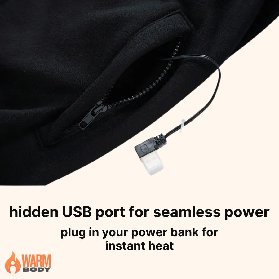 Heated Zip-Up Hoodie