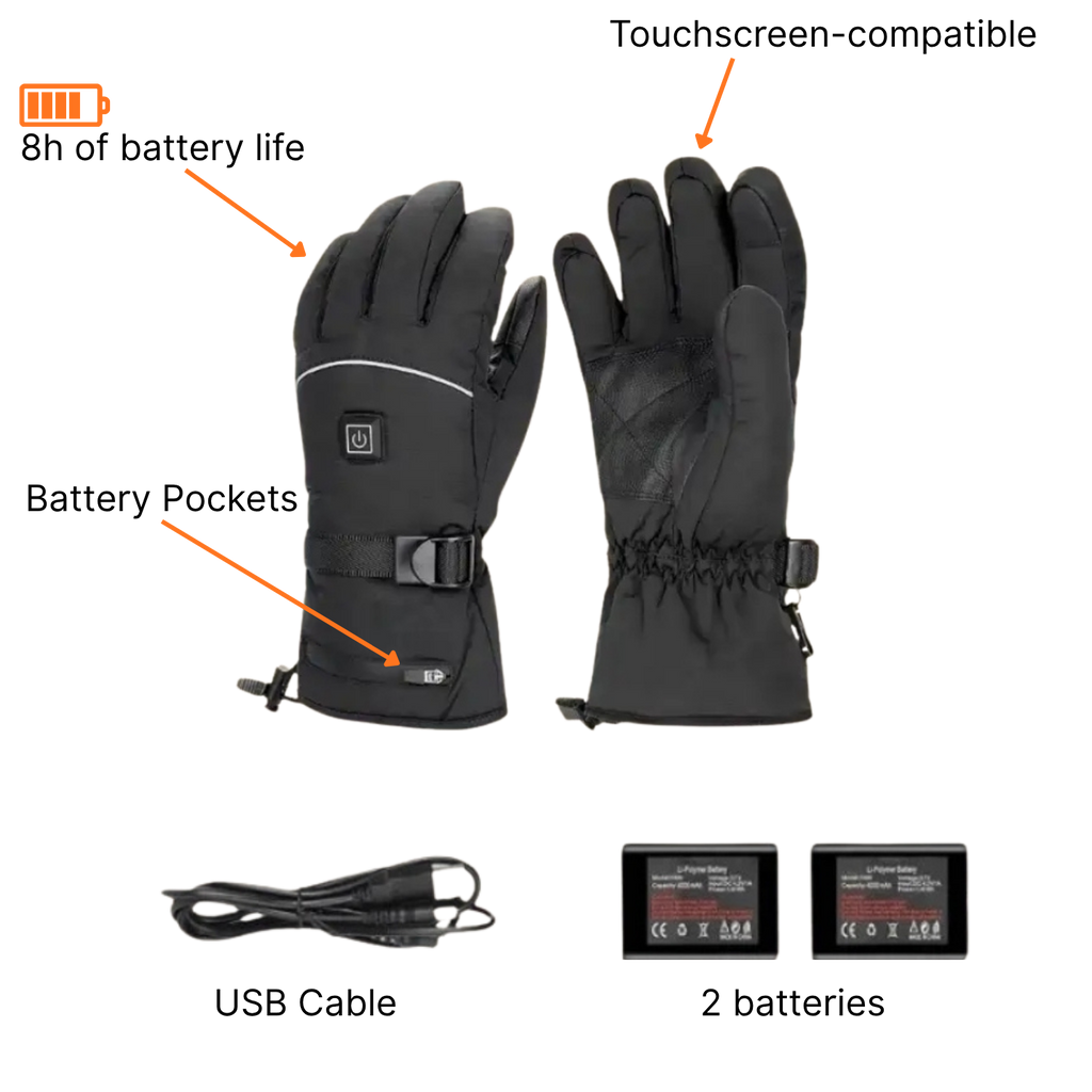 Heated Gloves ( Battery Included )